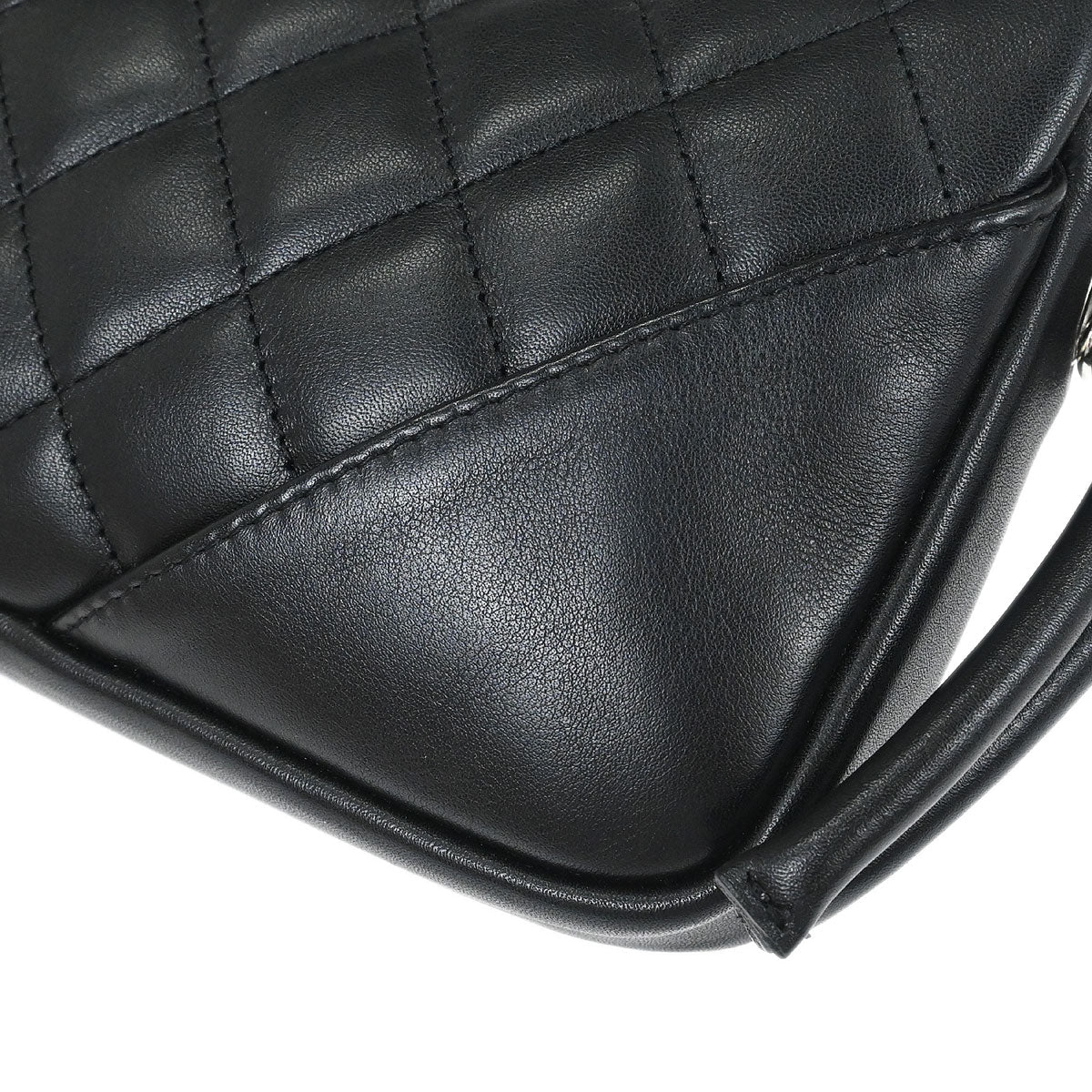 Chanel 2005-2006 Black Calfskin Cambon Ligne Handbag
