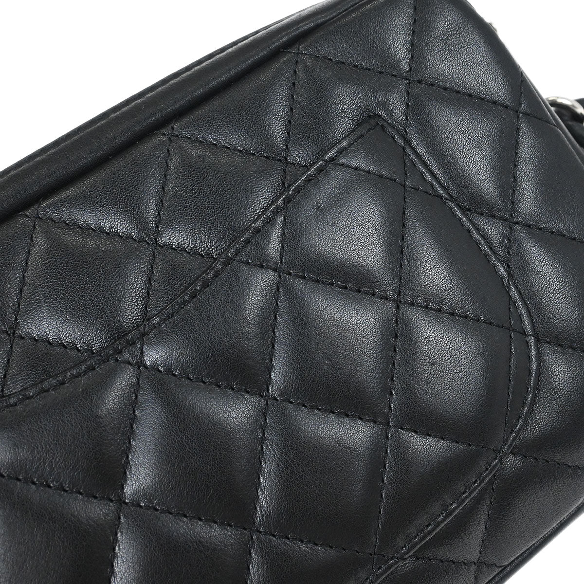 Chanel 2005-2006 Black Calfskin Cambon Ligne Handbag