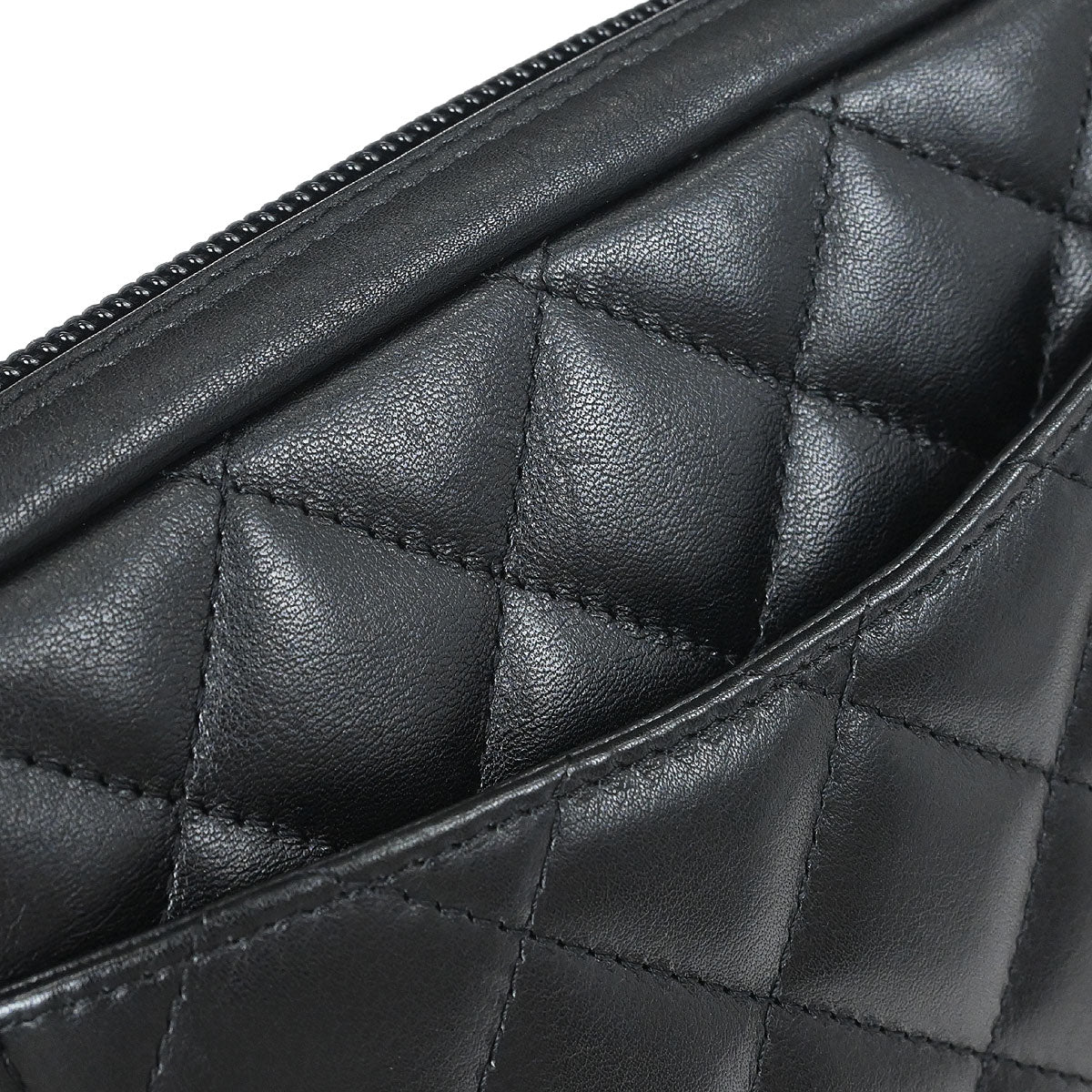Chanel 2005-2006 Black Calfskin Cambon Ligne Handbag
