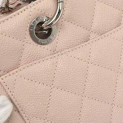 Chanel 2013-2014 Light Pink Caviar Skin Grand Shopping Tote GST Chain Handbag