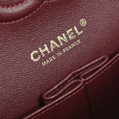 Chanel Black Caviar Skin Medium Classic Double Flap Shoulder Bag