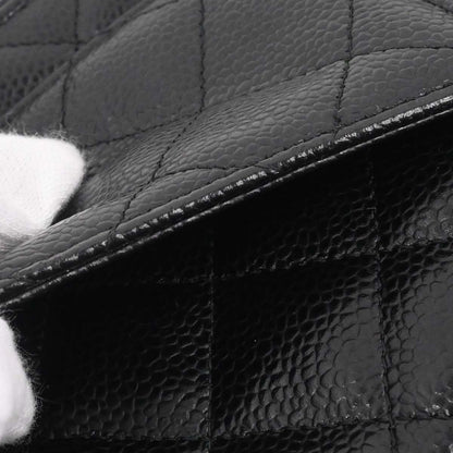 Chanel 2018 Black Caviar Skin Classic WOC Wallet on Chain Bag