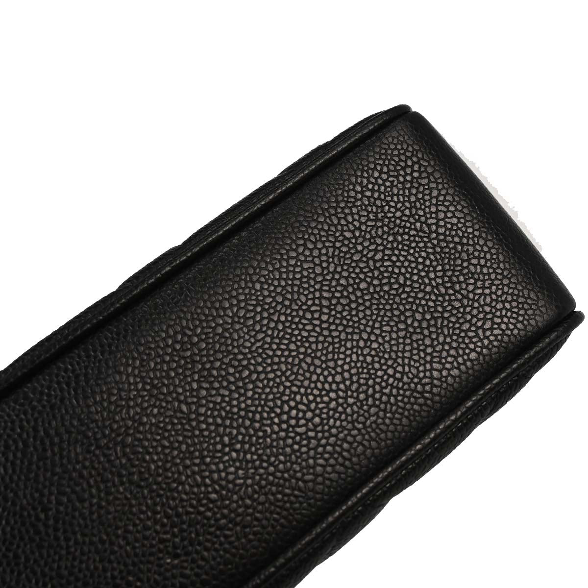 Chanel 1994-1996 Black Caviar Skin Shoulder Tote Bag