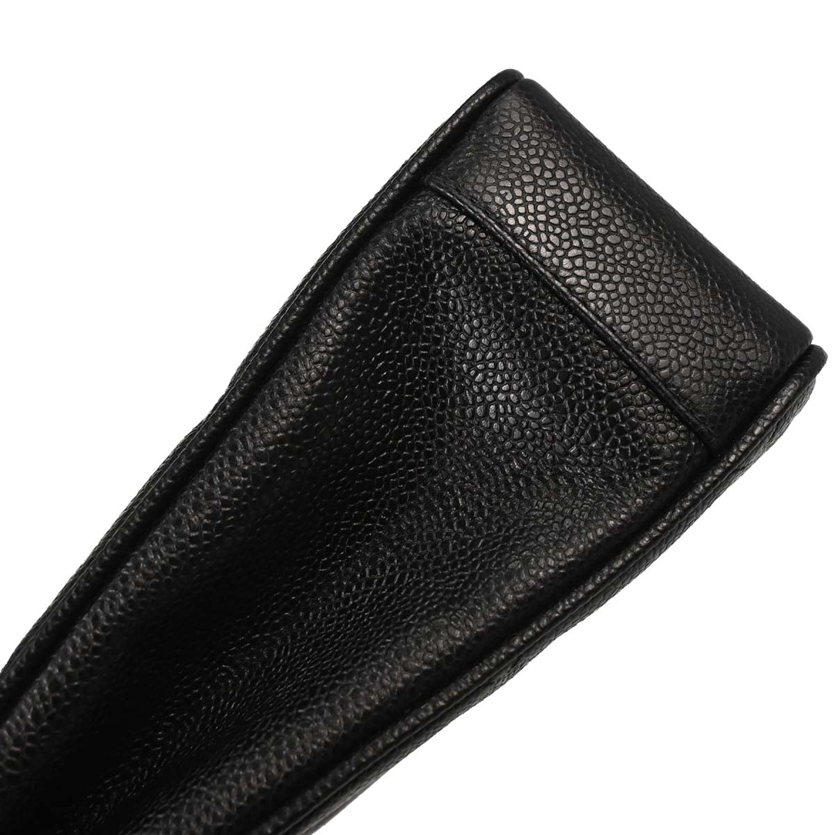 Chanel 1994-1996 Black Caviar Skin Shoulder Tote Bag