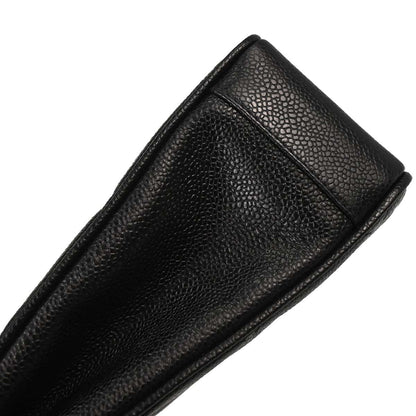 Chanel 1994-1996 Black Caviar Skin Shoulder Tote Bag