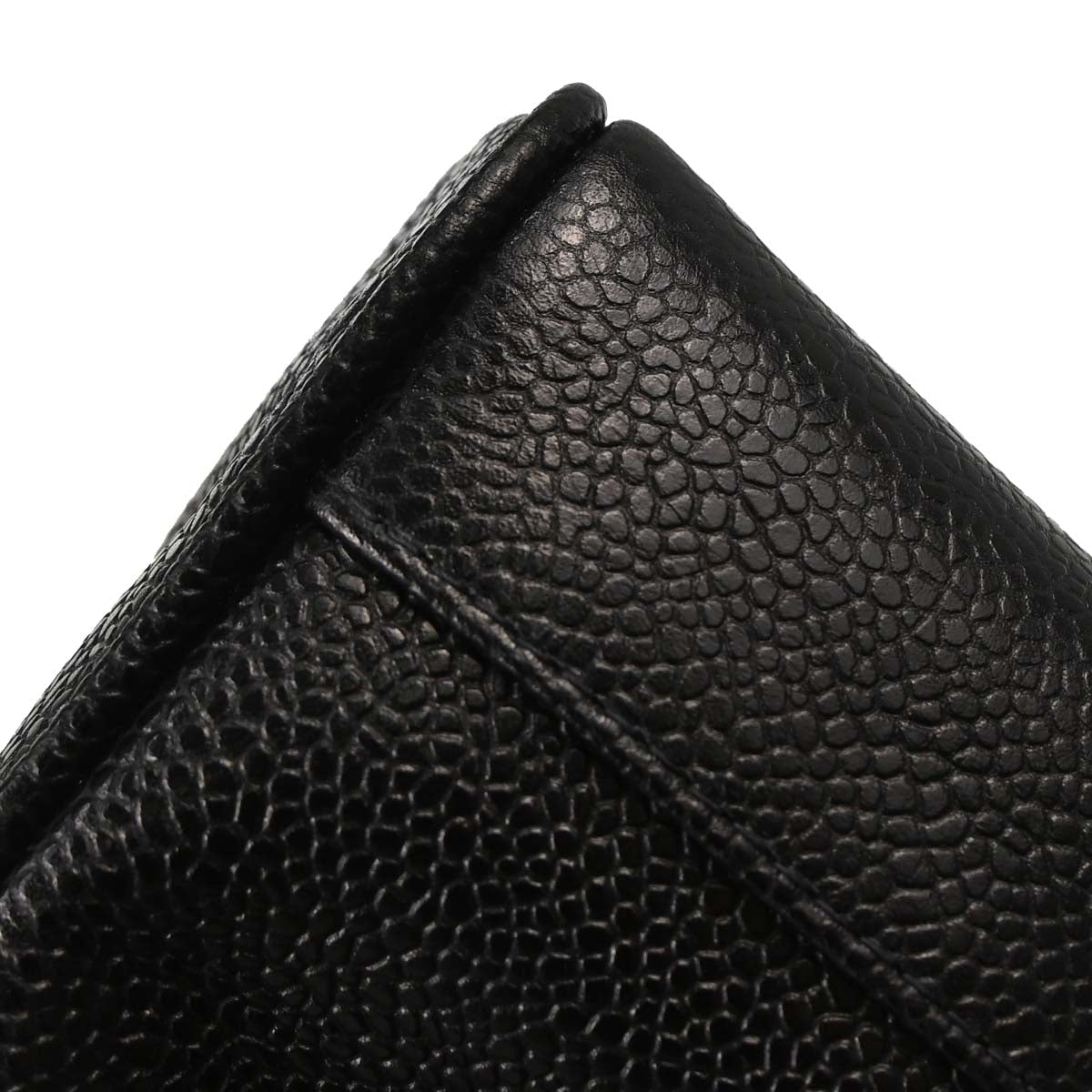 Chanel 1994-1996 Black Caviar Skin Shoulder Tote Bag