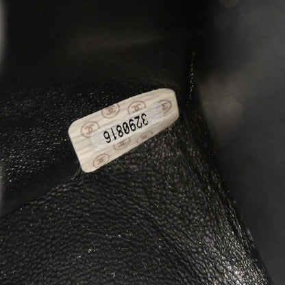 Chanel 1994-1996 Black Caviar Skin Shoulder Tote Bag