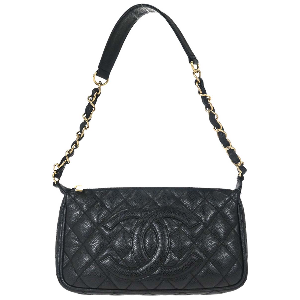 Chanel Black Caviar Skin Handbag
