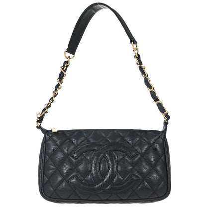 Chanel Black Caviar Skin Handbag