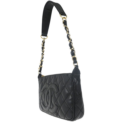 Chanel Black Caviar Skin Handbag