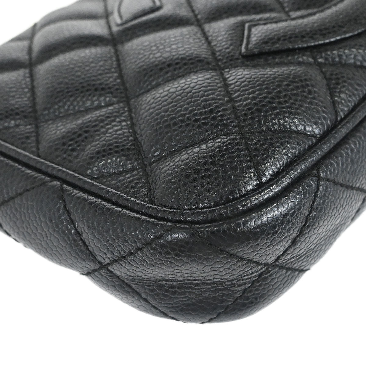 Chanel Black Caviar Skin Handbag