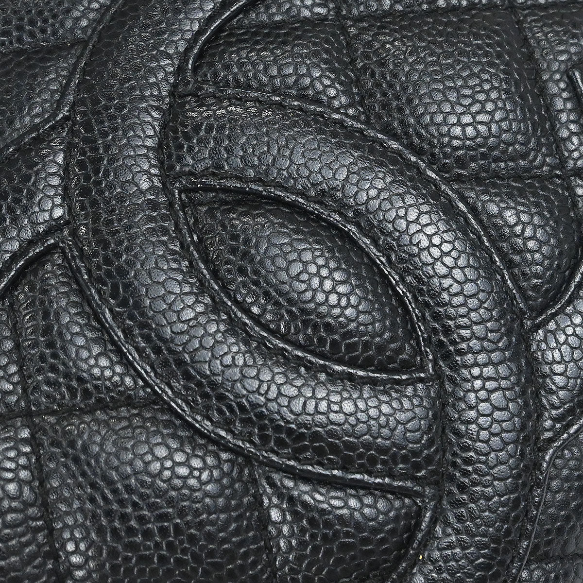 Chanel Black Caviar Skin Handbag