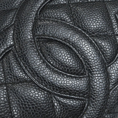 Chanel Black Caviar Skin Handbag