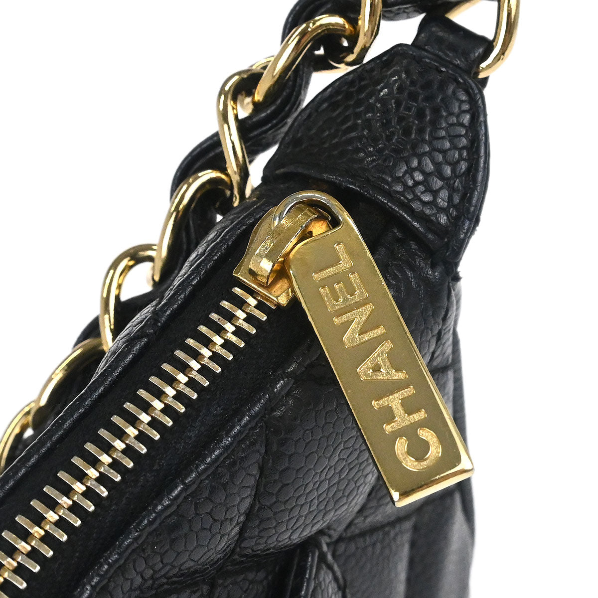 Chanel Black Caviar Skin Handbag