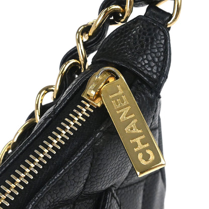Chanel Black Caviar Skin Handbag