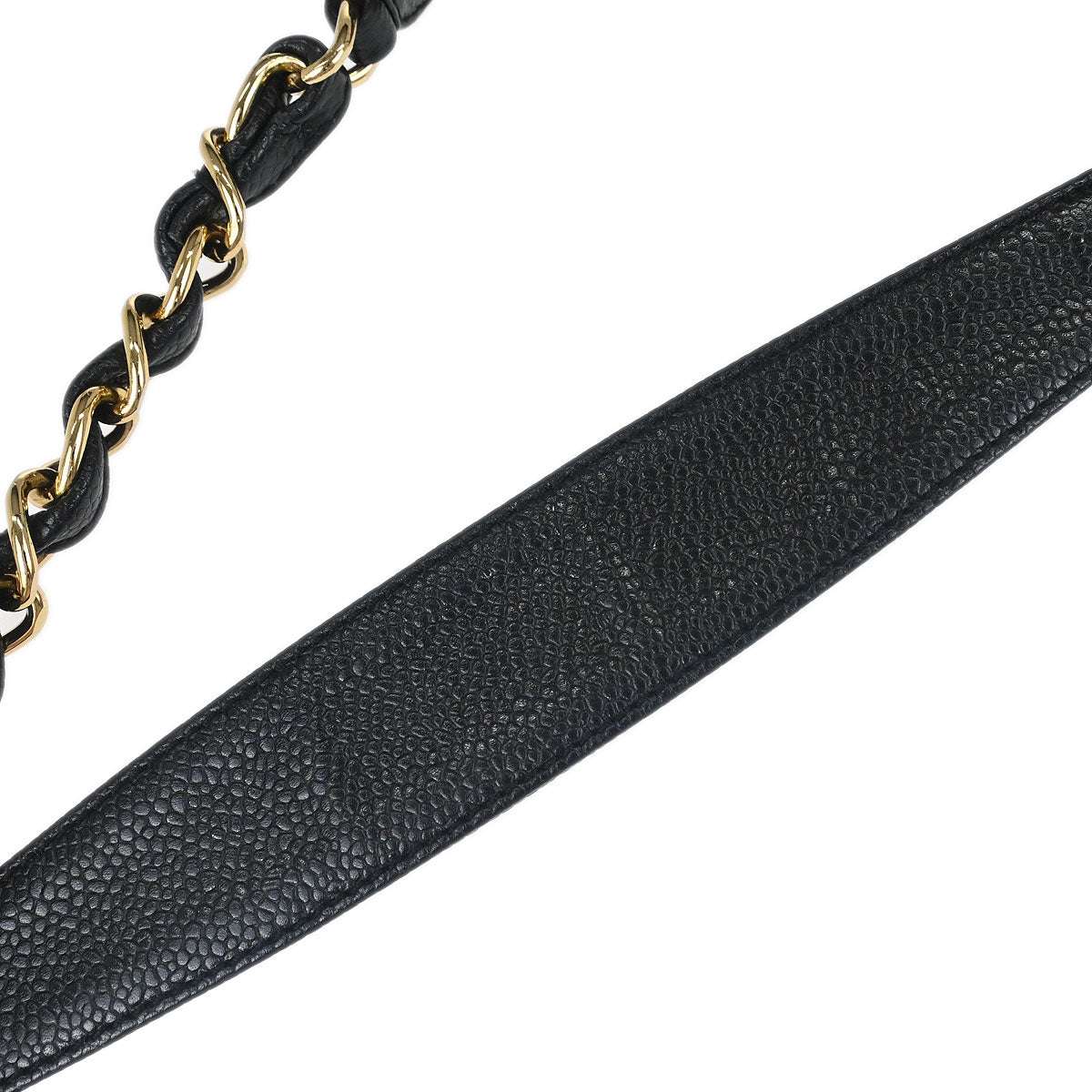 Chanel Black Caviar Skin Handbag