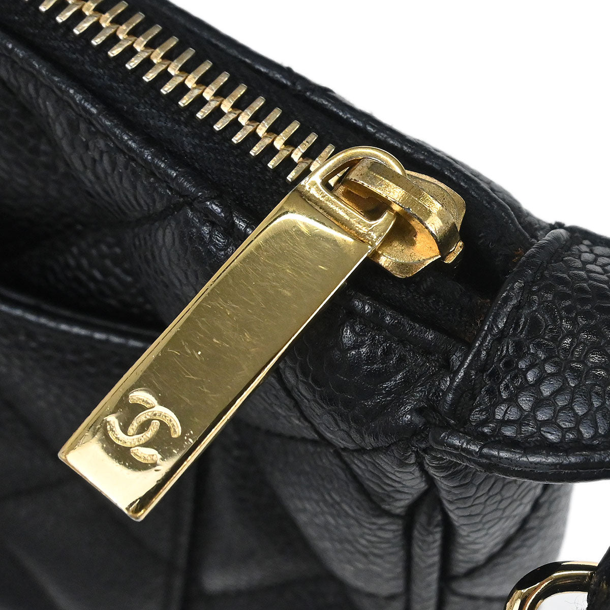 Chanel Black Caviar Skin Handbag