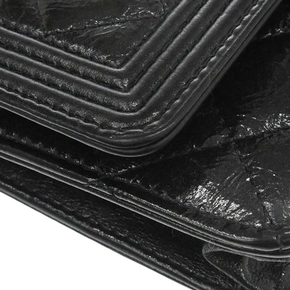 Boy Chanel 2014 Black Calfskin WOC Wallet on Chain Bag