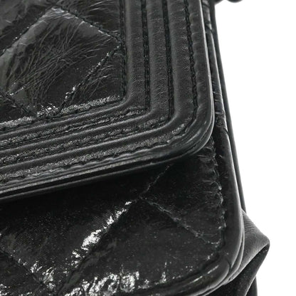 Boy Chanel 2014 Black Calfskin WOC Wallet on Chain Bag
