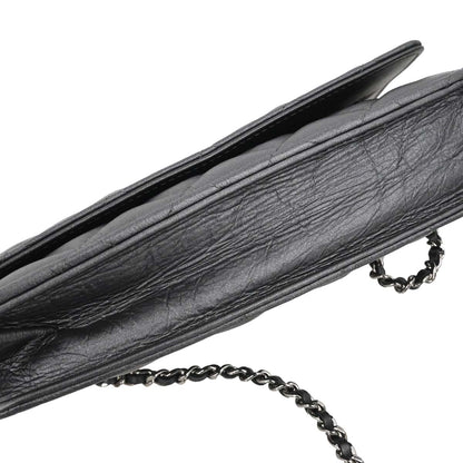 Chanel Gray Lambskin Classic WOC Wallet on Chain Bag