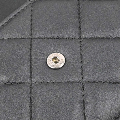 Chanel Gray Lambskin Classic WOC Wallet on Chain Bag
