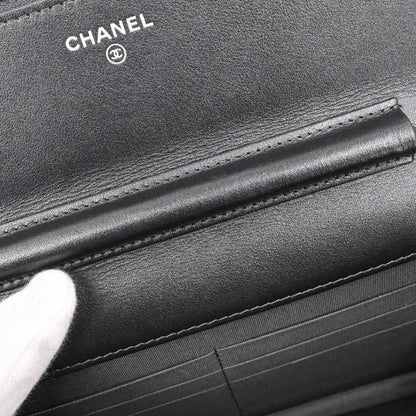 Chanel Gray Lambskin Classic WOC Wallet on Chain Bag