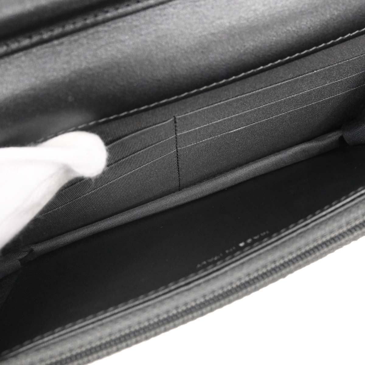Chanel Gray Lambskin Classic WOC Wallet on Chain Bag