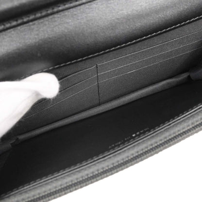 Chanel Gray Lambskin Classic WOC Wallet on Chain Bag