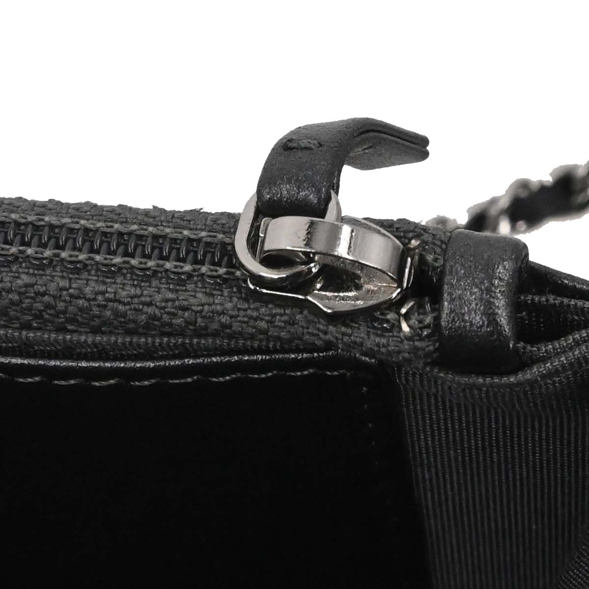 Chanel Gray Lambskin Classic WOC Wallet on Chain Bag