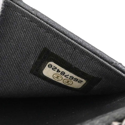 Chanel Gray Lambskin Classic WOC Wallet on Chain Bag