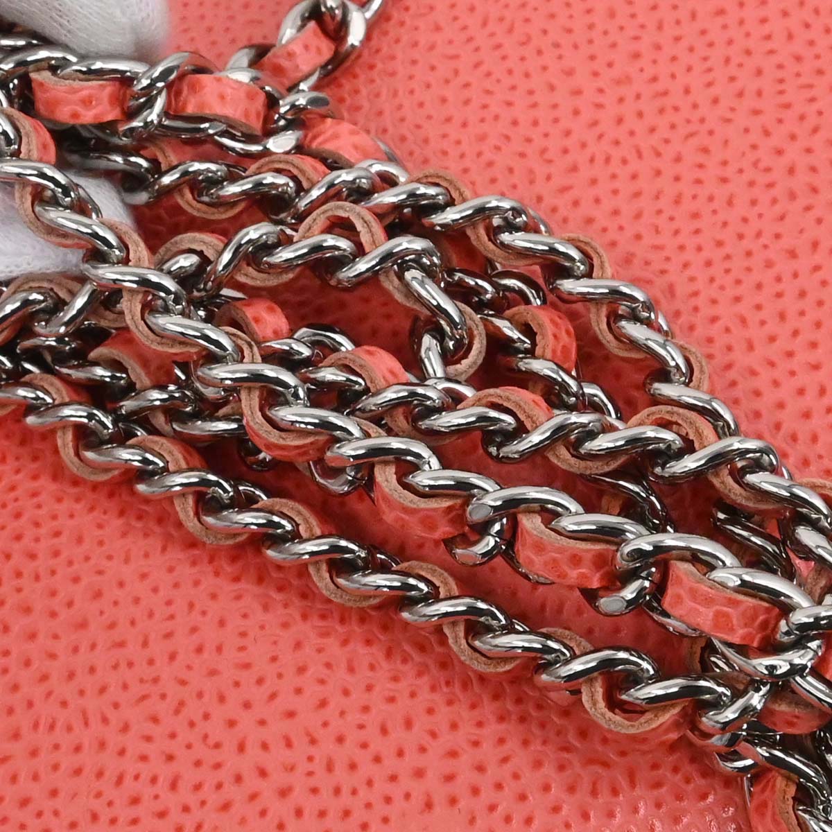 Chanel Pink Caviar Skin Timeless WOC Wallet on Chain Shoulder Bag
