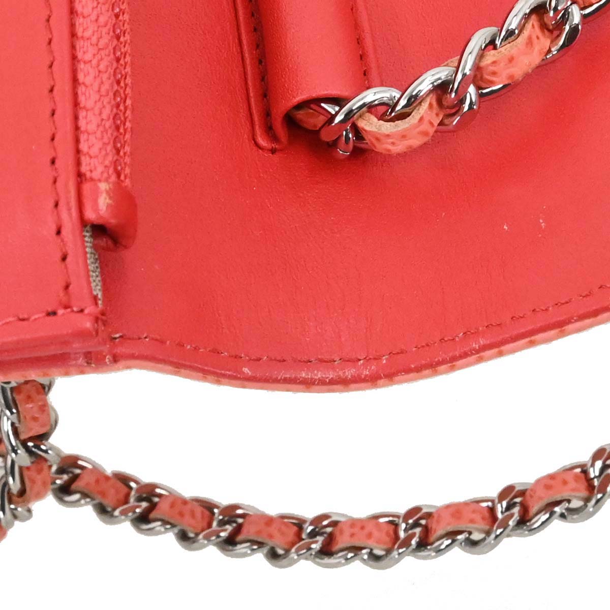 Chanel Pink Caviar Skin Timeless WOC Wallet on Chain Shoulder Bag