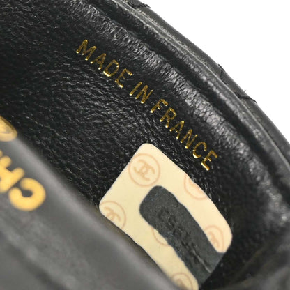 Chanel 1989-1991 Black Lambskin Micro Classic Flap Shoulder Bag Pochette