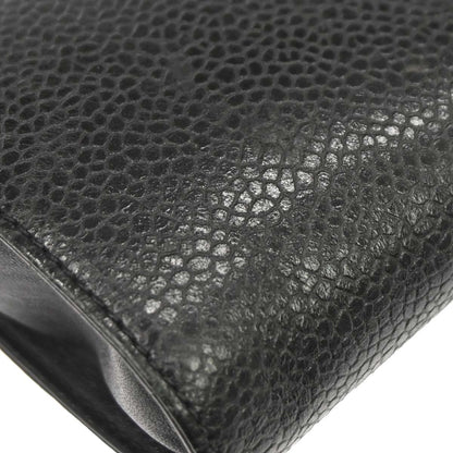 Chanel Black Caviar Skin Chain Shoulder Bag Pochette Phone Case