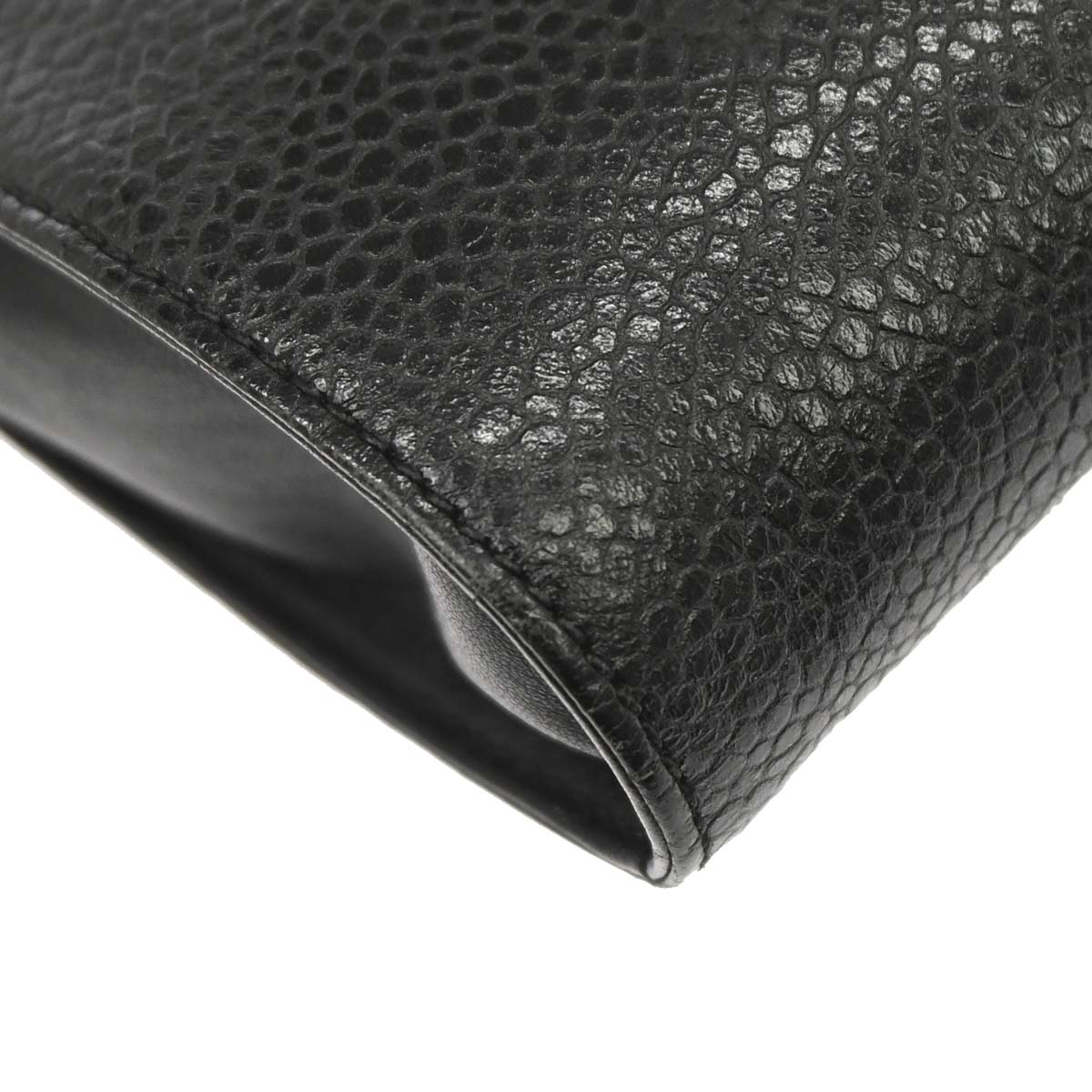 Chanel Black Caviar Skin Chain Shoulder Bag Pochette Phone Case