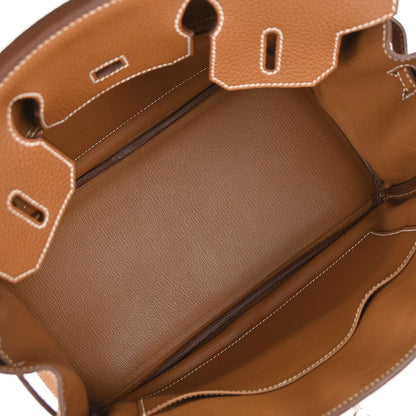 Hermes Gold Togo Birkin 30 Handbag