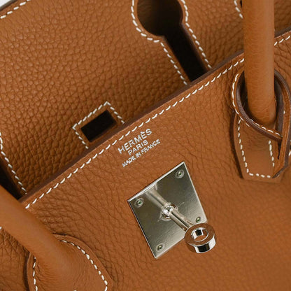 Hermes Gold Togo Birkin 30 Handbag