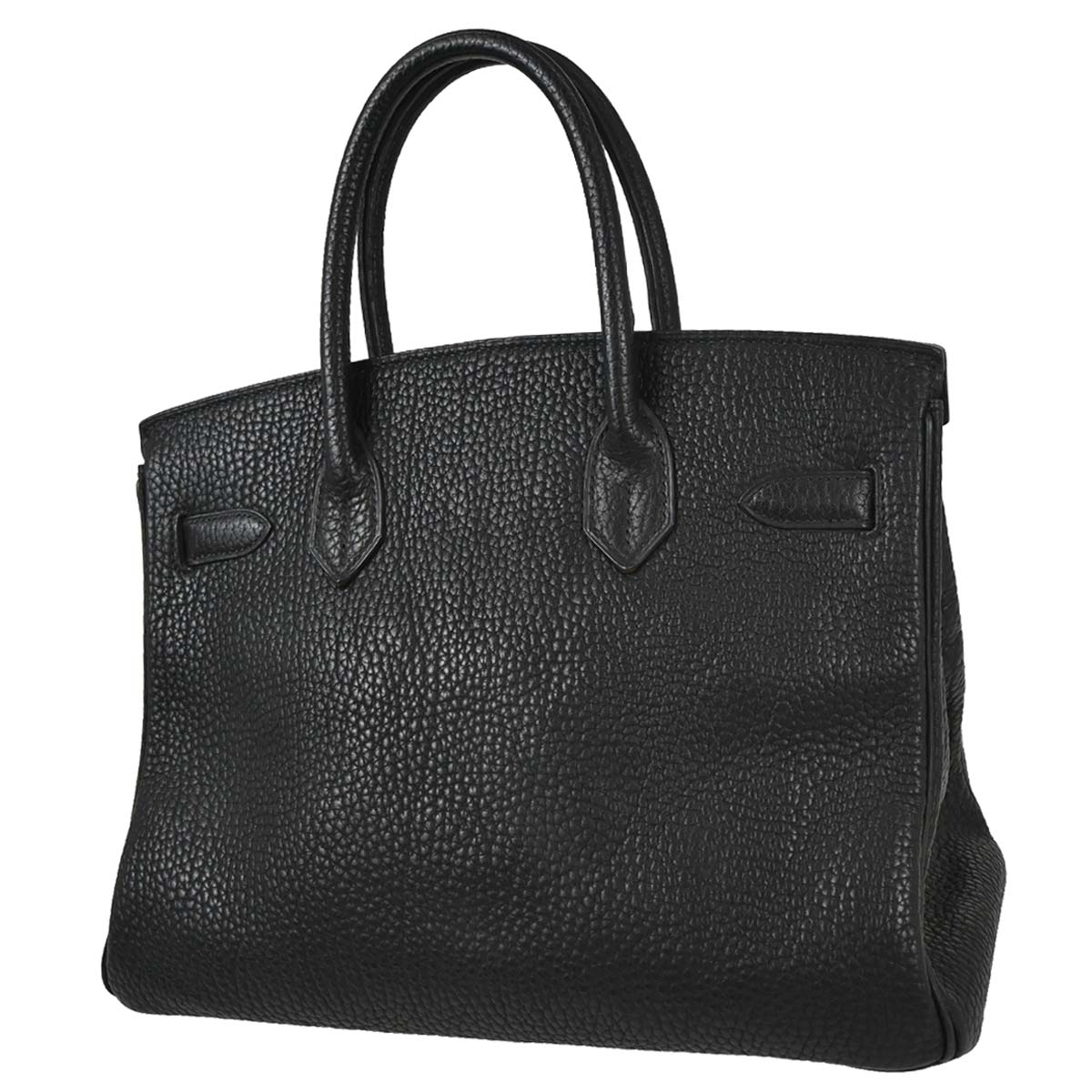 Hermes 1995 Black Fjord Birkin 30 Handbag