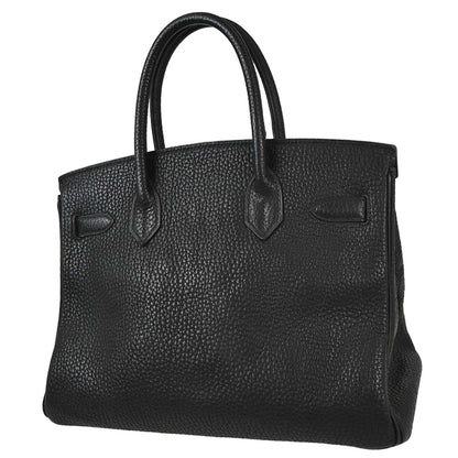Hermes 1995 Black Fjord Birkin 30 Handbag