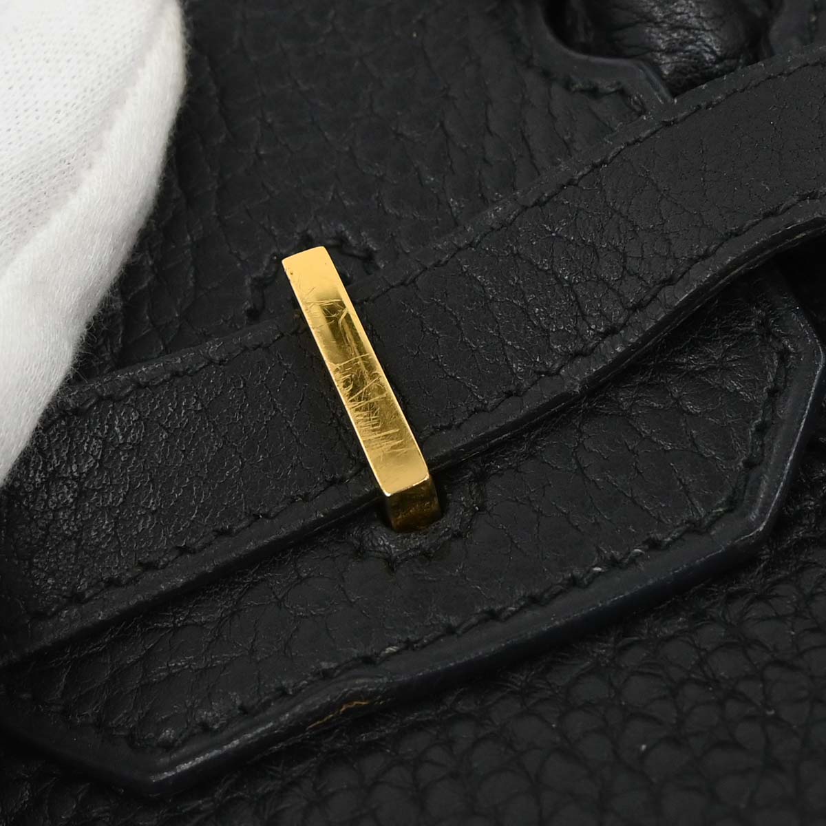 Hermes 1995 Black Fjord Birkin 30 Handbag