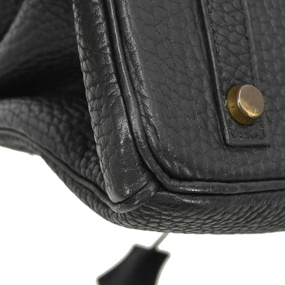 Hermes 1995 Black Fjord Birkin 30 Handbag