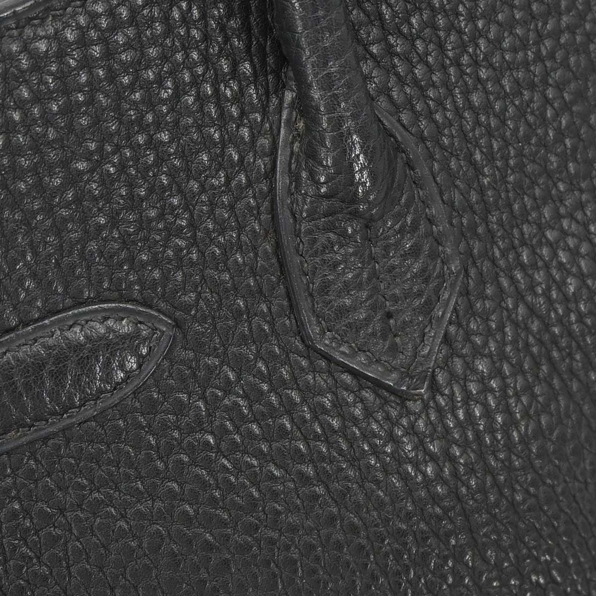 Hermes 1995 Black Fjord Birkin 30 Handbag