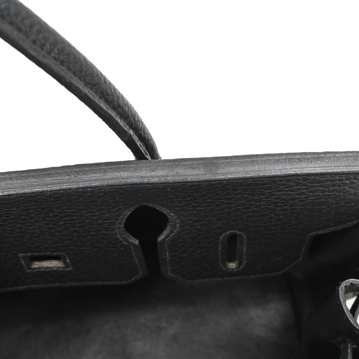 Hermes 1995 Black Fjord Birkin 30 Handbag