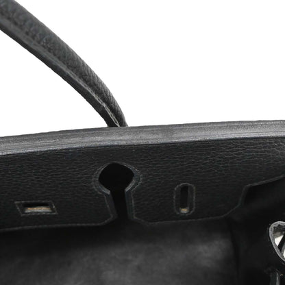 Hermes 1995 Black Fjord Birkin 30 Handbag