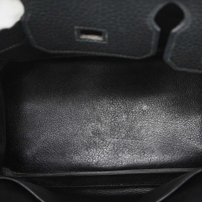 Hermes 1995 Black Fjord Birkin 30 Handbag