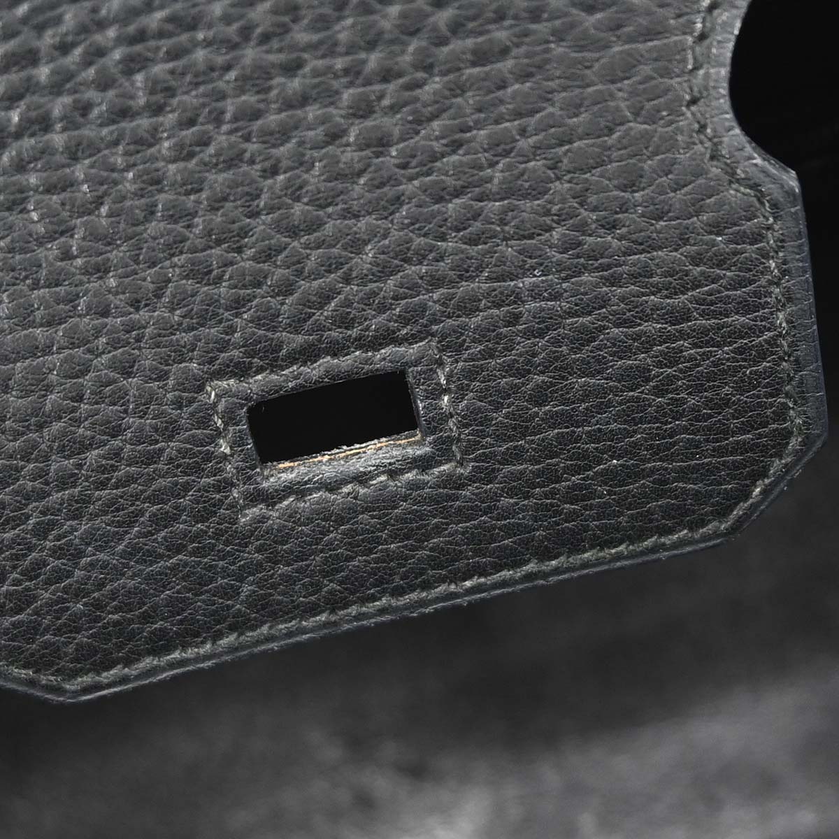 Hermes 1995 Black Fjord Birkin 30 Handbag