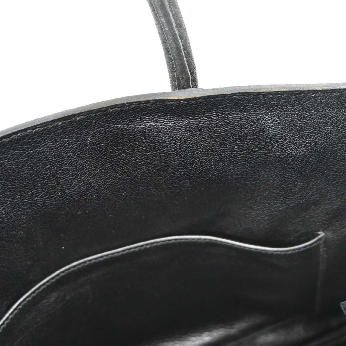 Hermes 1995 Black Fjord Birkin 30 Handbag