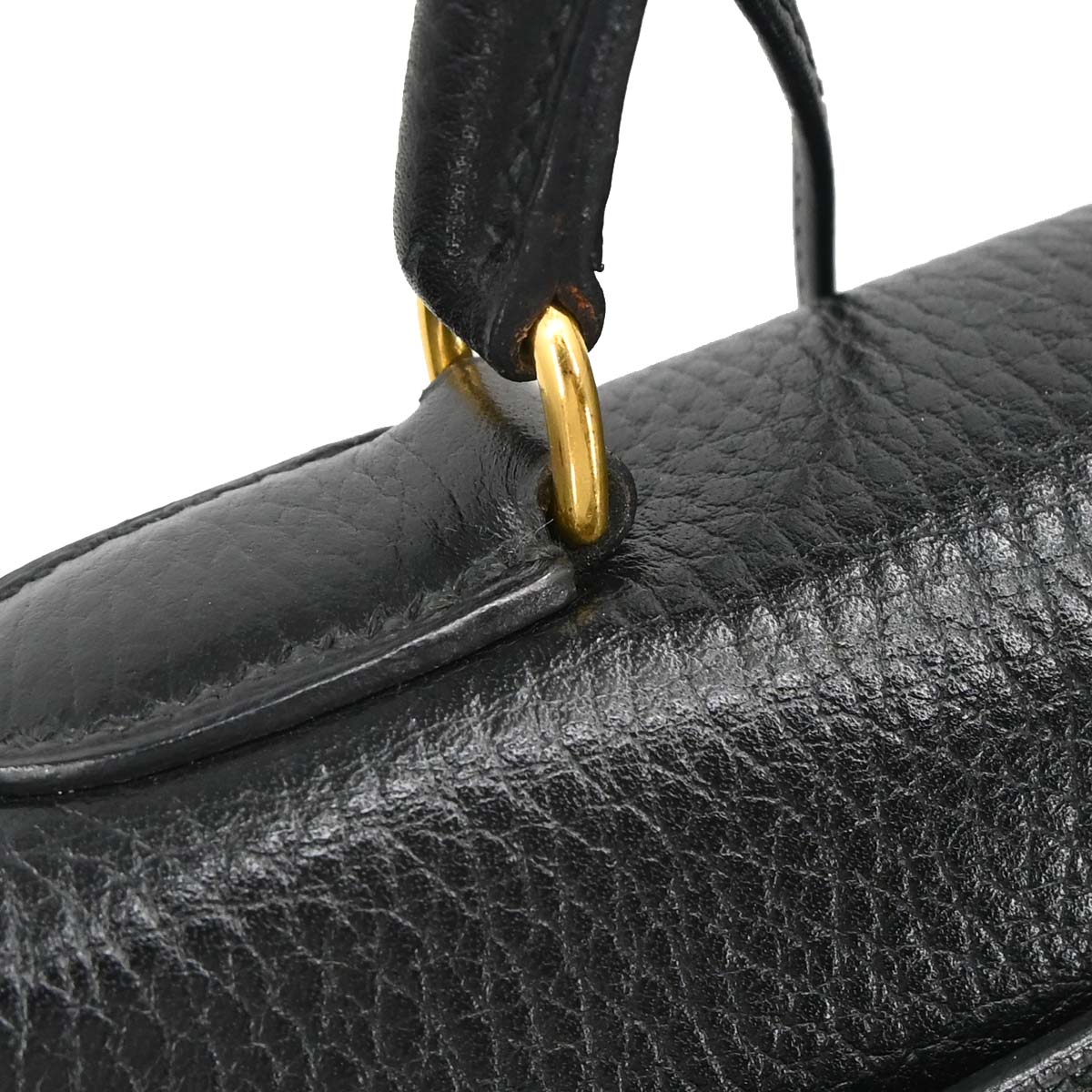 Hermes Black Ardennes Kelly 32 Sellier 2way Shoulder Handbag
