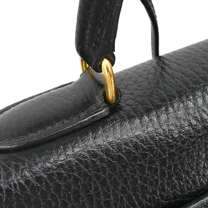 Hermes Black Ardennes Kelly 32 Sellier 2way Shoulder Handbag