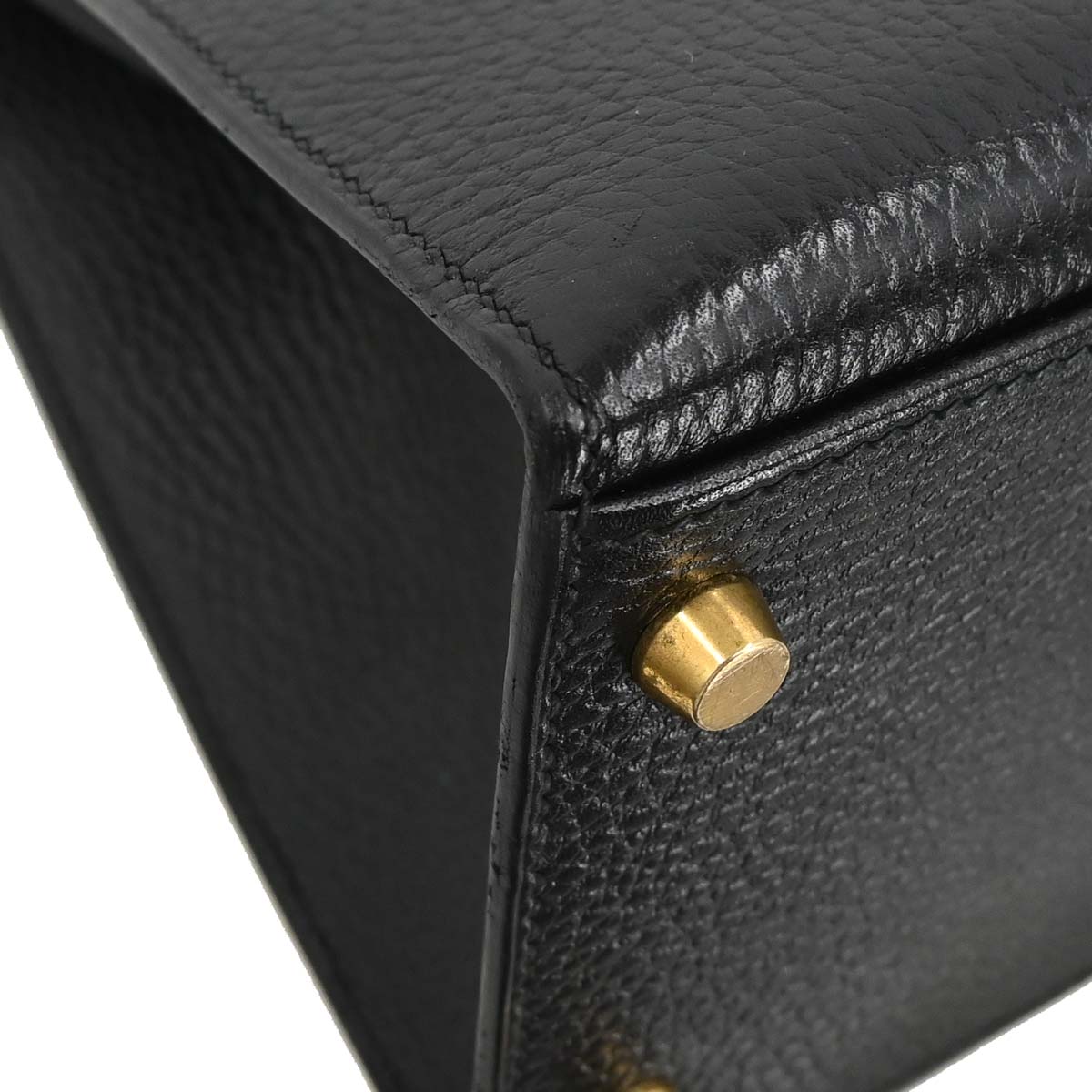 Hermes Black Ardennes Kelly 32 Sellier 2way Shoulder Handbag